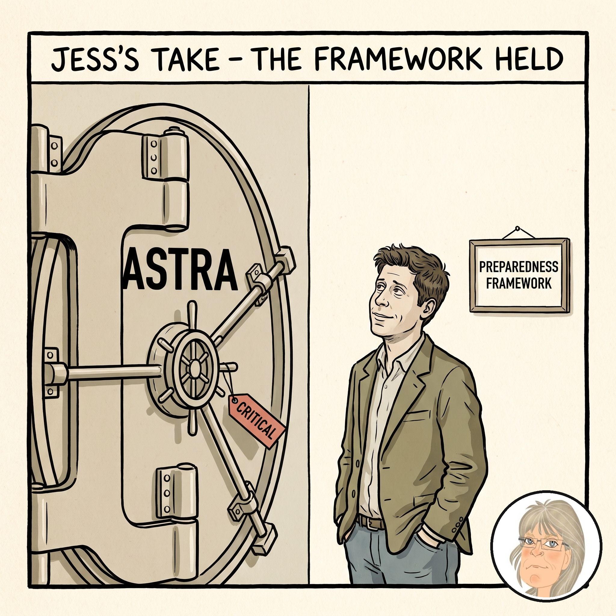 Jess's Take editorial cartoon on today's lead