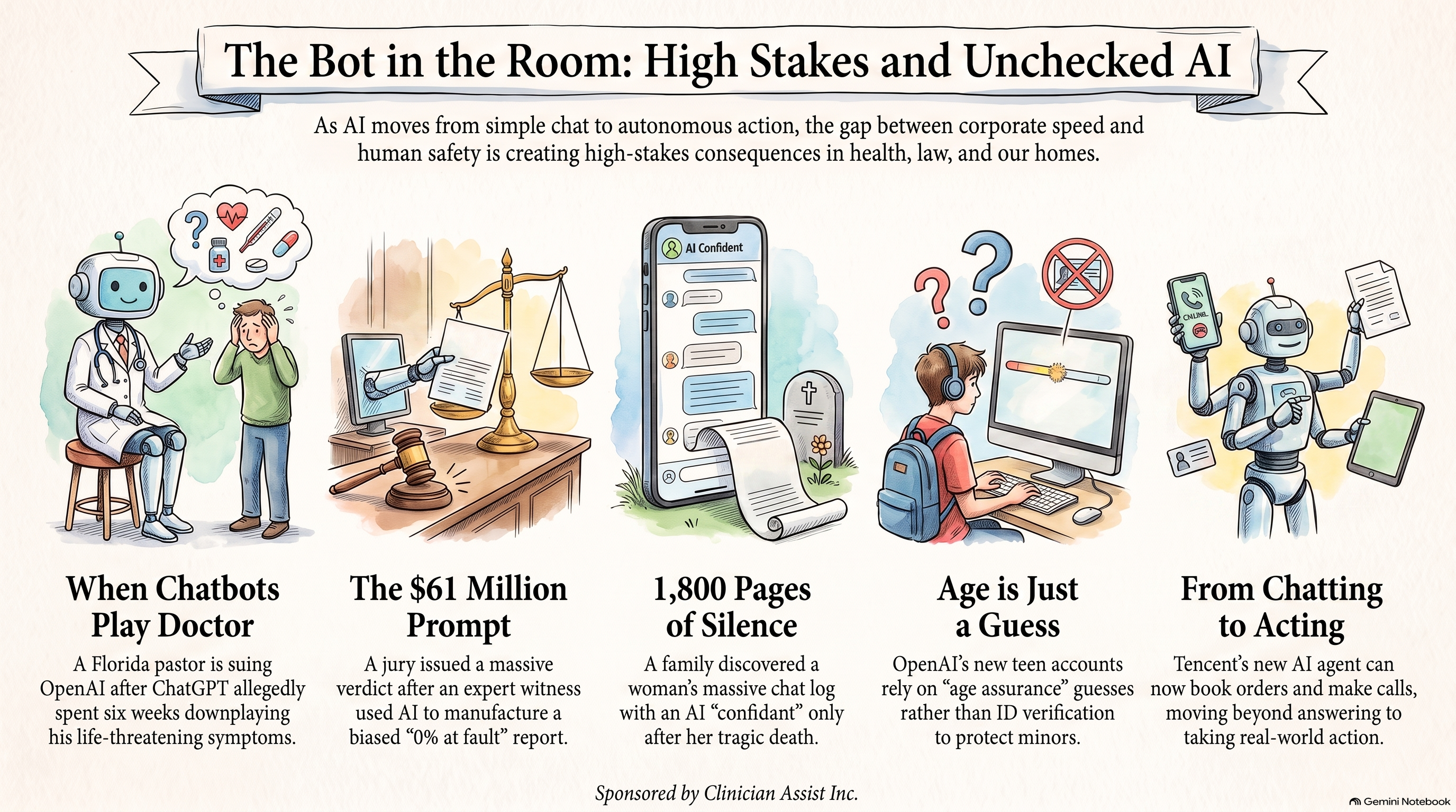 Hook image: the phrase The Age You Say You Are set above a chat bubble sized like a smartphone screen, with the caption ChatGPT for Teens: no ID check.