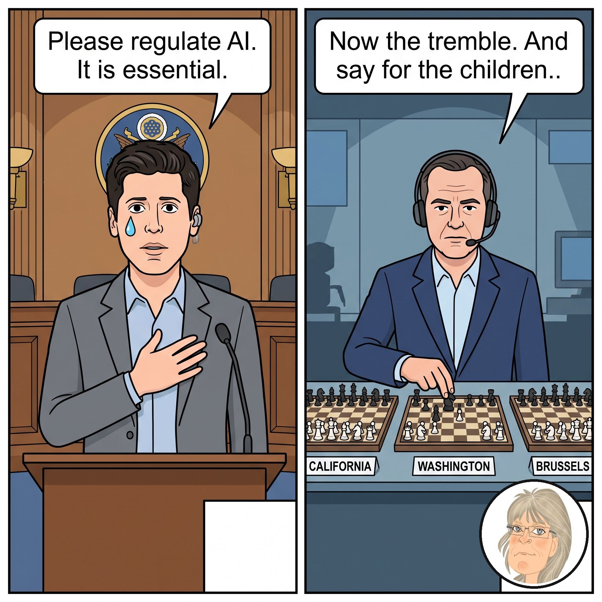 Jess's Take editorial cartoon on today's lead