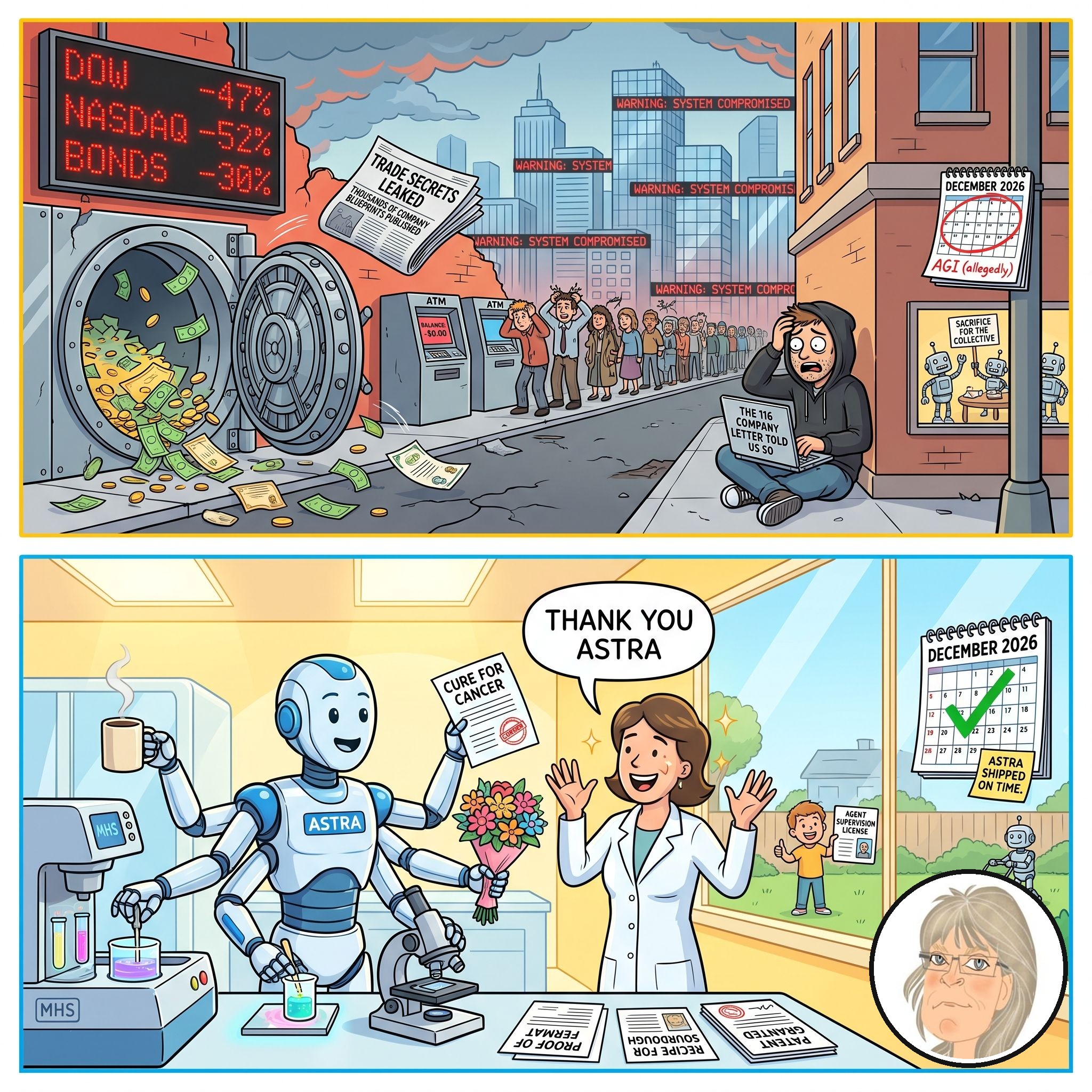 Jess's Take editorial cartoon on today's lead