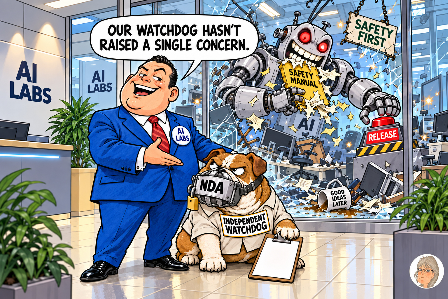 Jess's Take: an editorial cartoon on today's lead story.