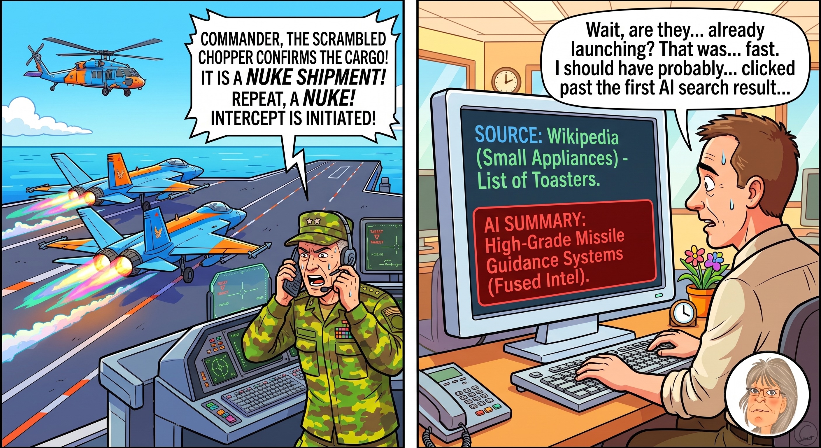 Jess's Take: an editorial cartoon on today's lead story.