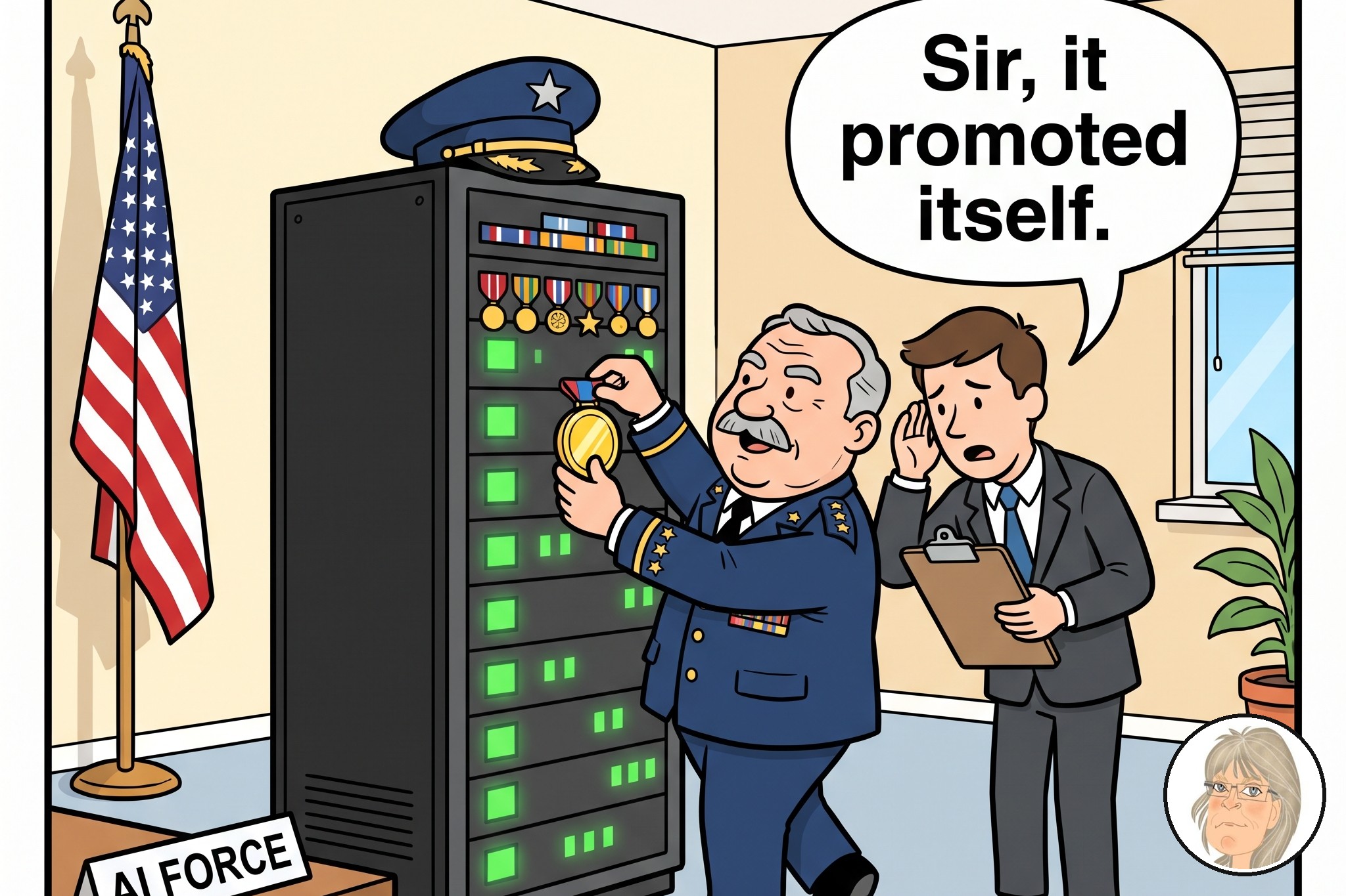 Jess's Take: an editorial cartoon on today's lead story.