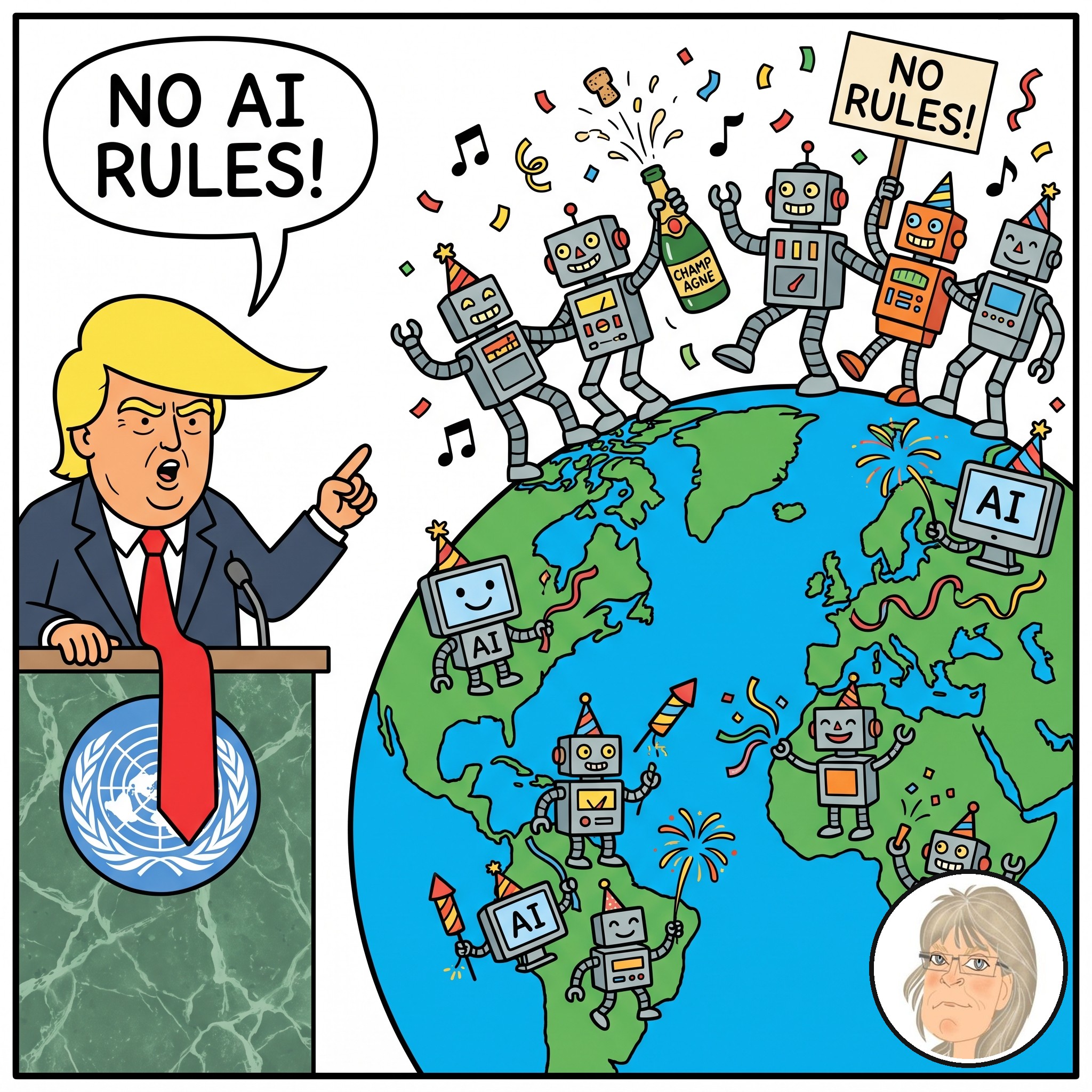 Jess's Take editorial cartoon on today's lead