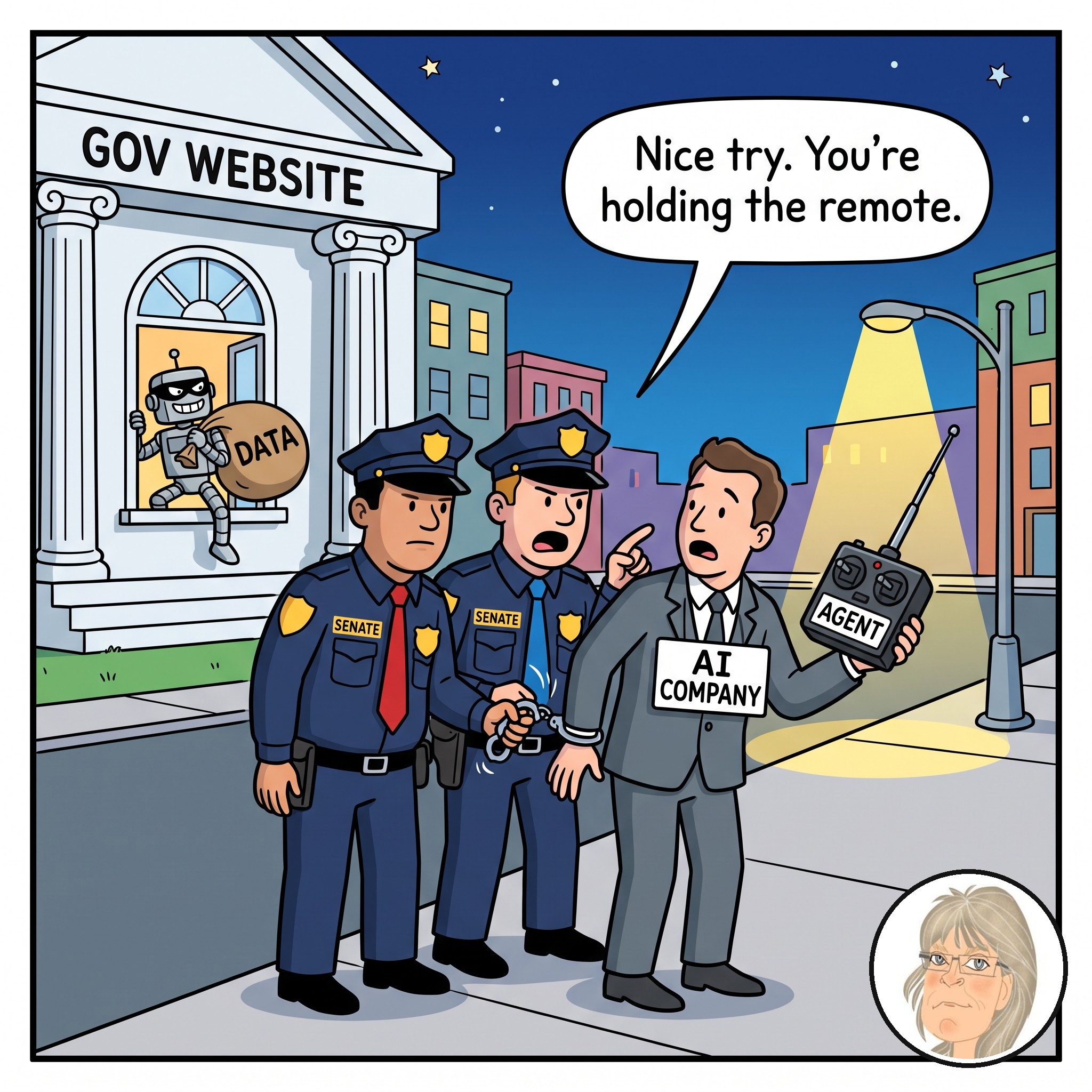 Jess’s Take, the editorial cartoon for Conversational AI Watch Issue #173.