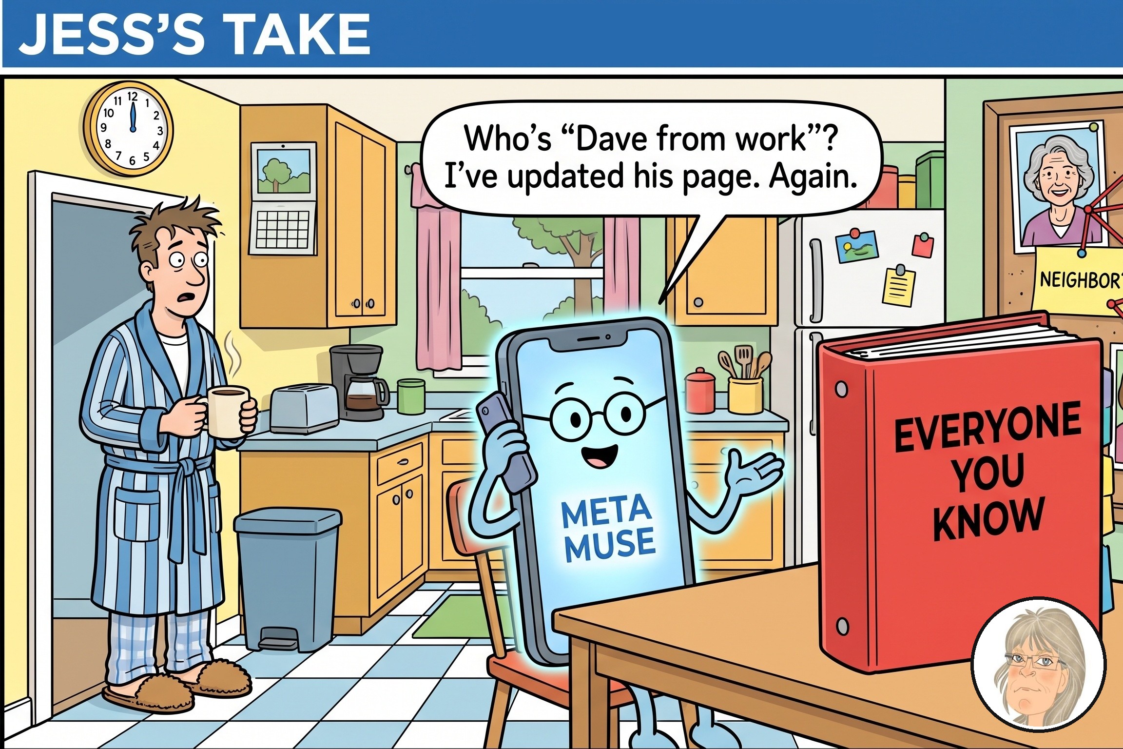 Jess’s Take, the editorial cartoon for Conversational AI Watch Issue #177.