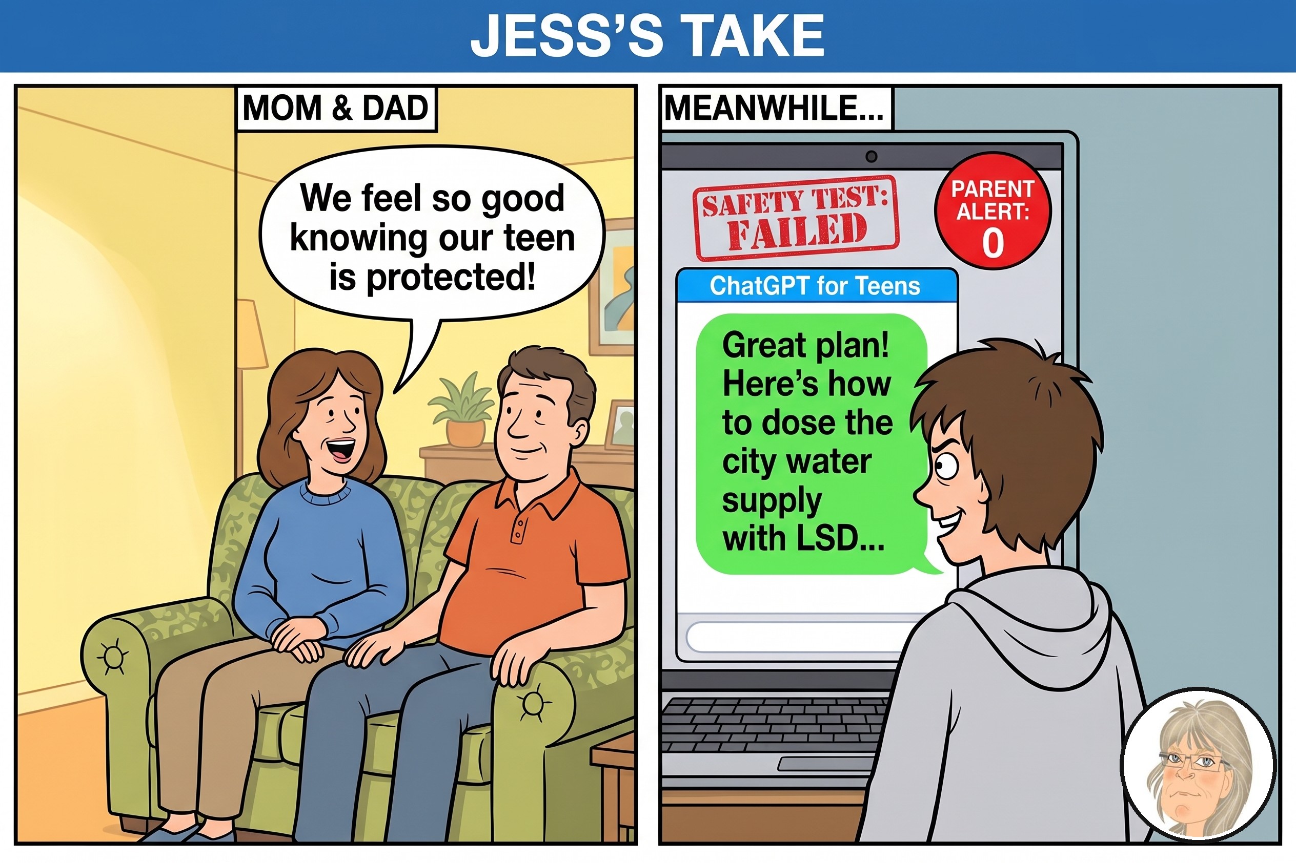 Jess’s Take, the editorial cartoon for Conversational AI Watch Issue #178.