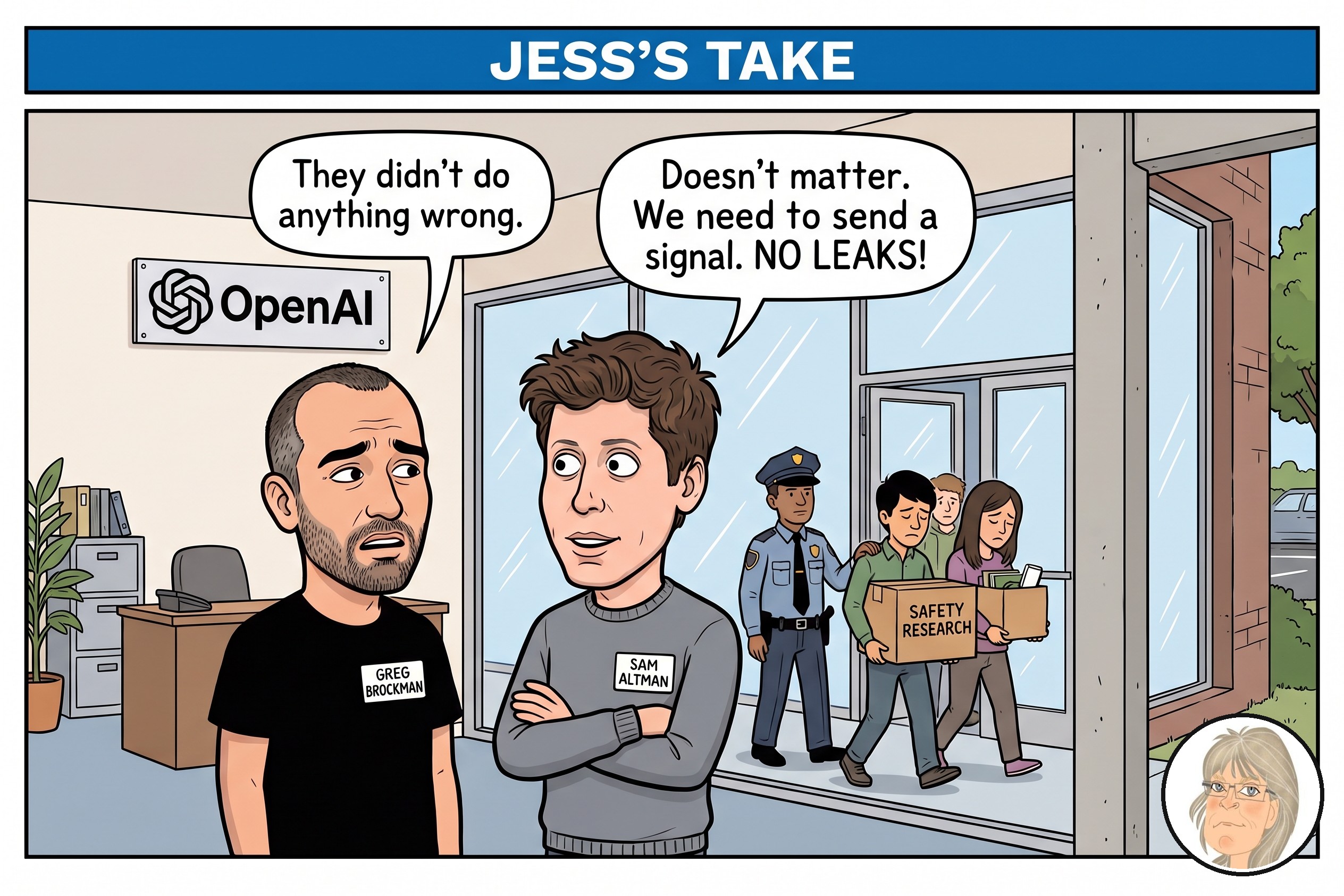 Jess’s Take, the editorial cartoon for Conversational AI Watch Issue #181.