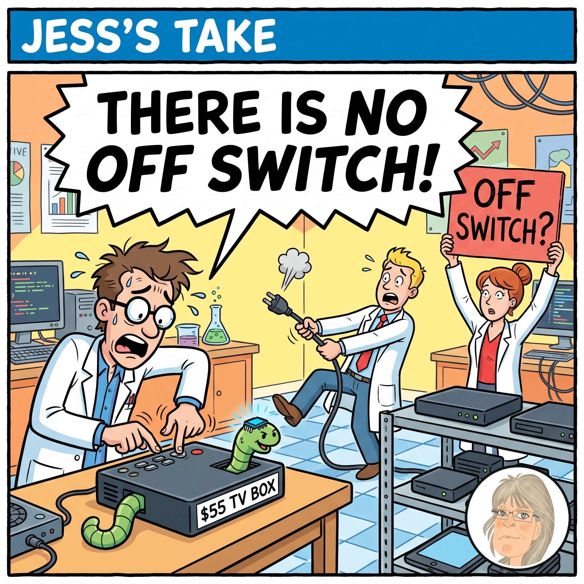 Jess’s Take, the editorial cartoon for Conversational AI Watch Issue #184.