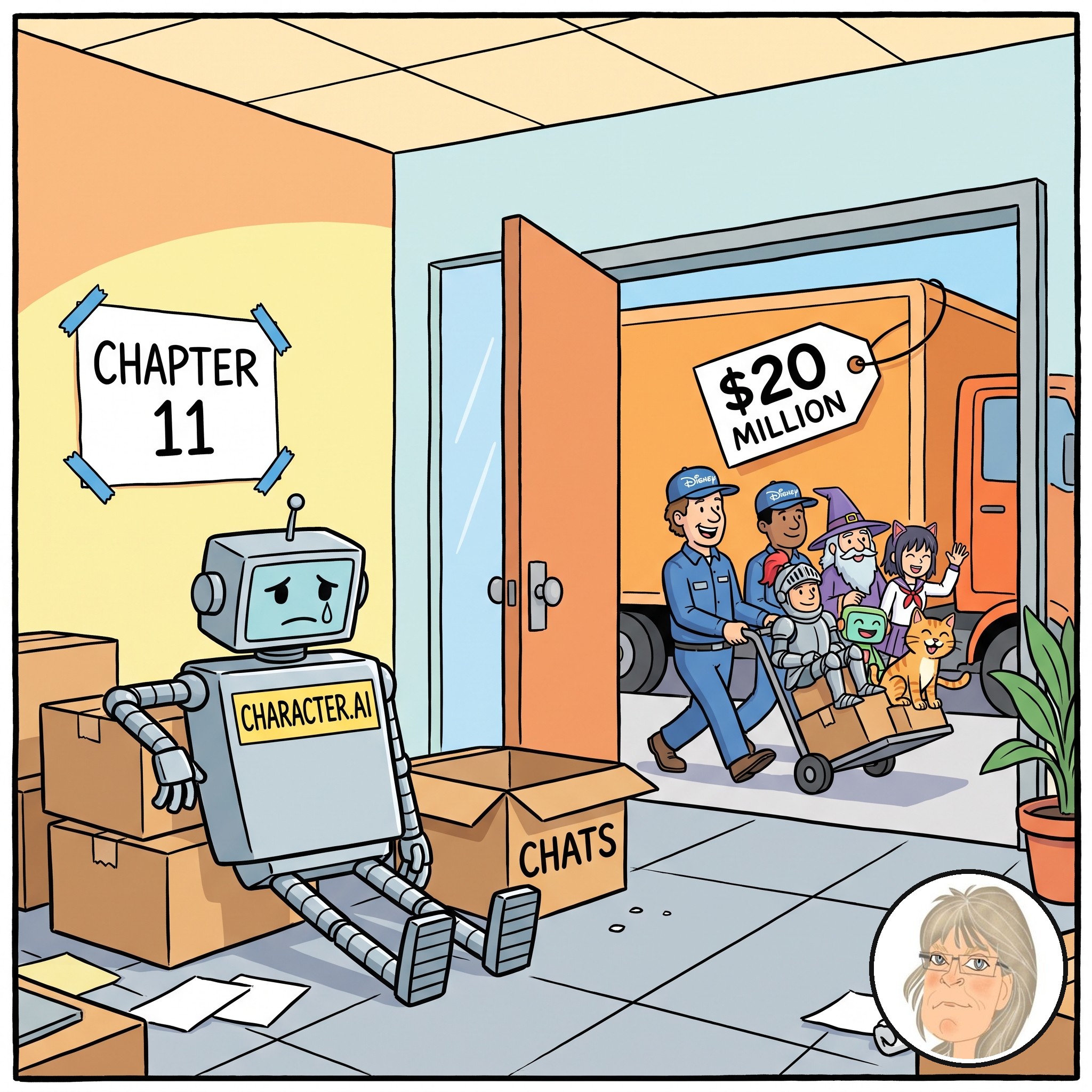 Jess’s Take, the editorial cartoon for Conversational AI Watch Issue #185.