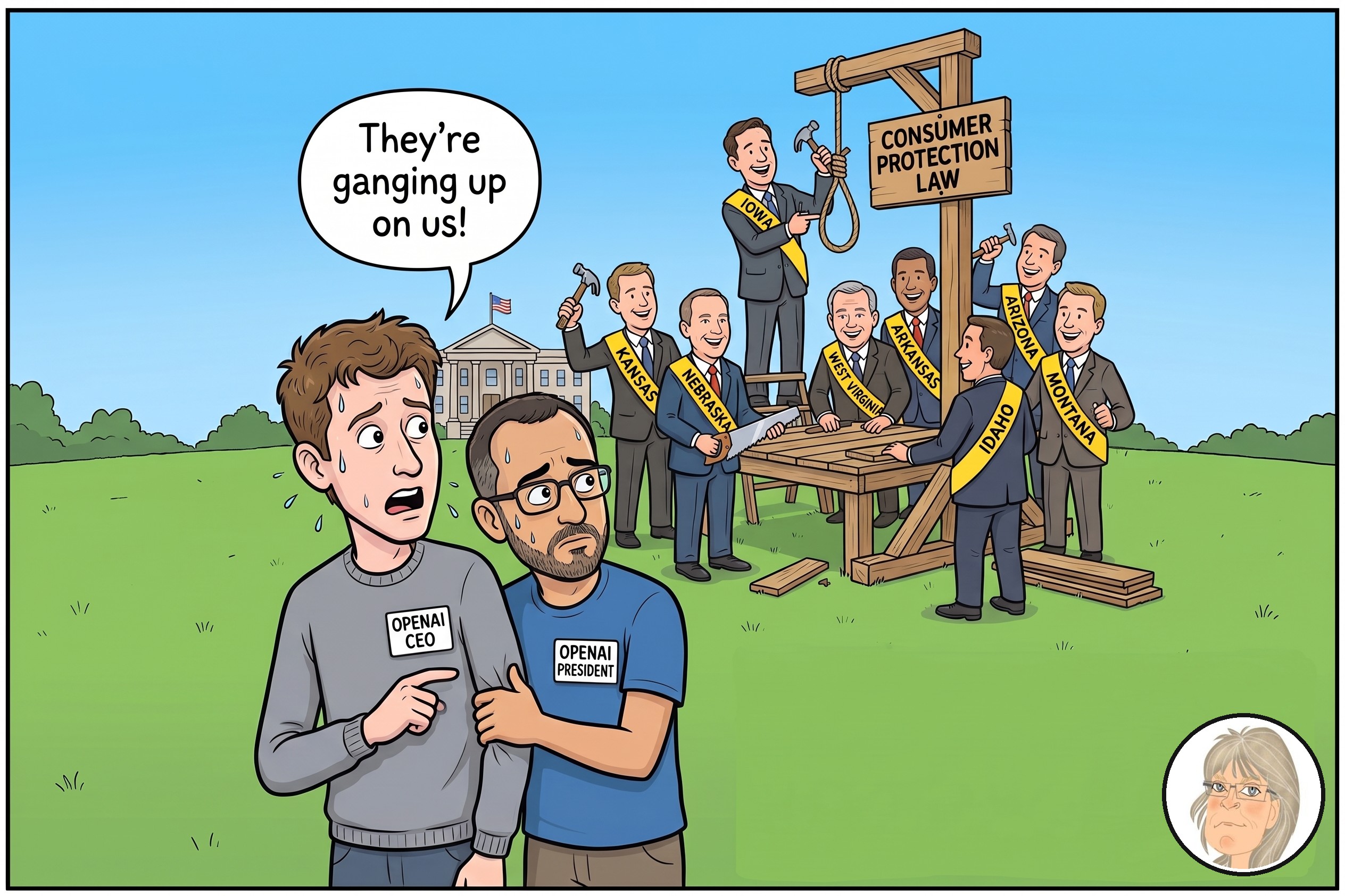 Jess’s Take, the editorial cartoon for Conversational AI Watch Issue #186.