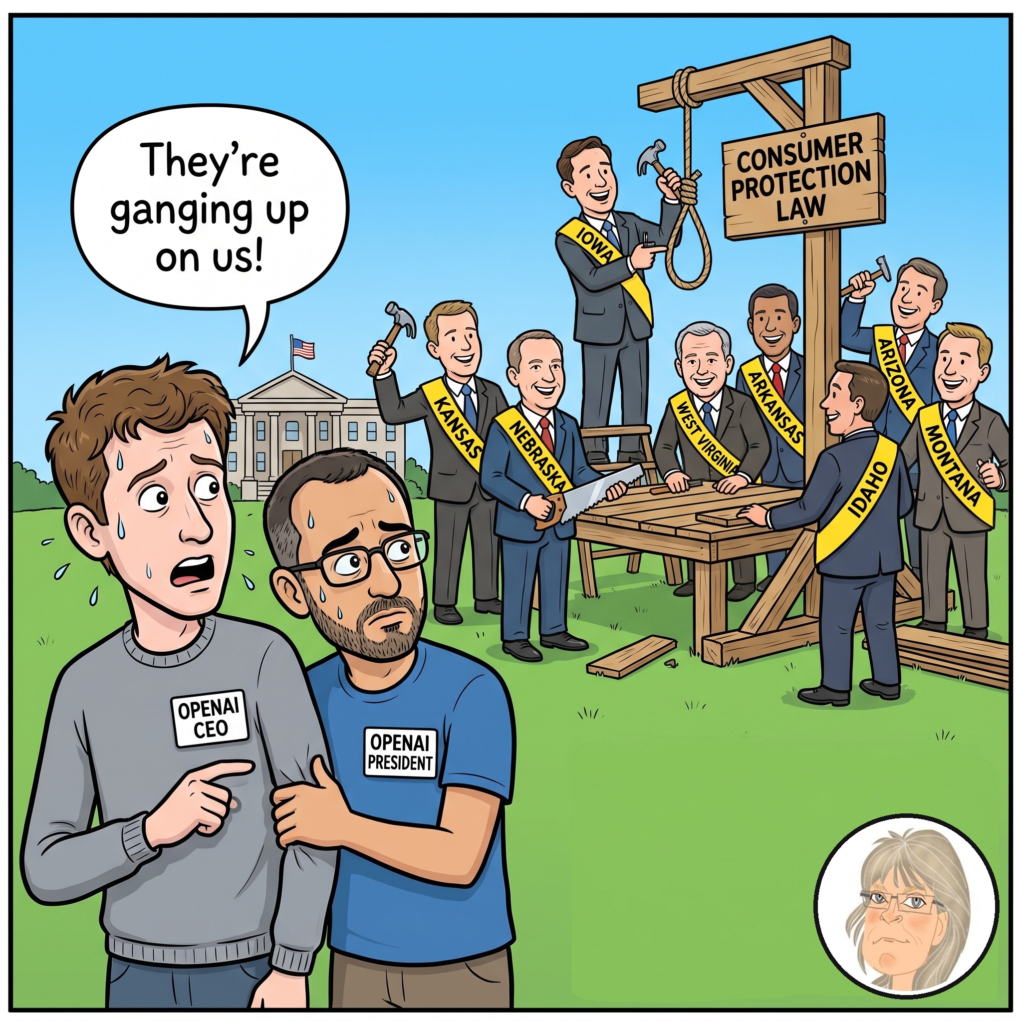 Jess’s Take, the editorial cartoon for Conversational AI Watch Issue #186.