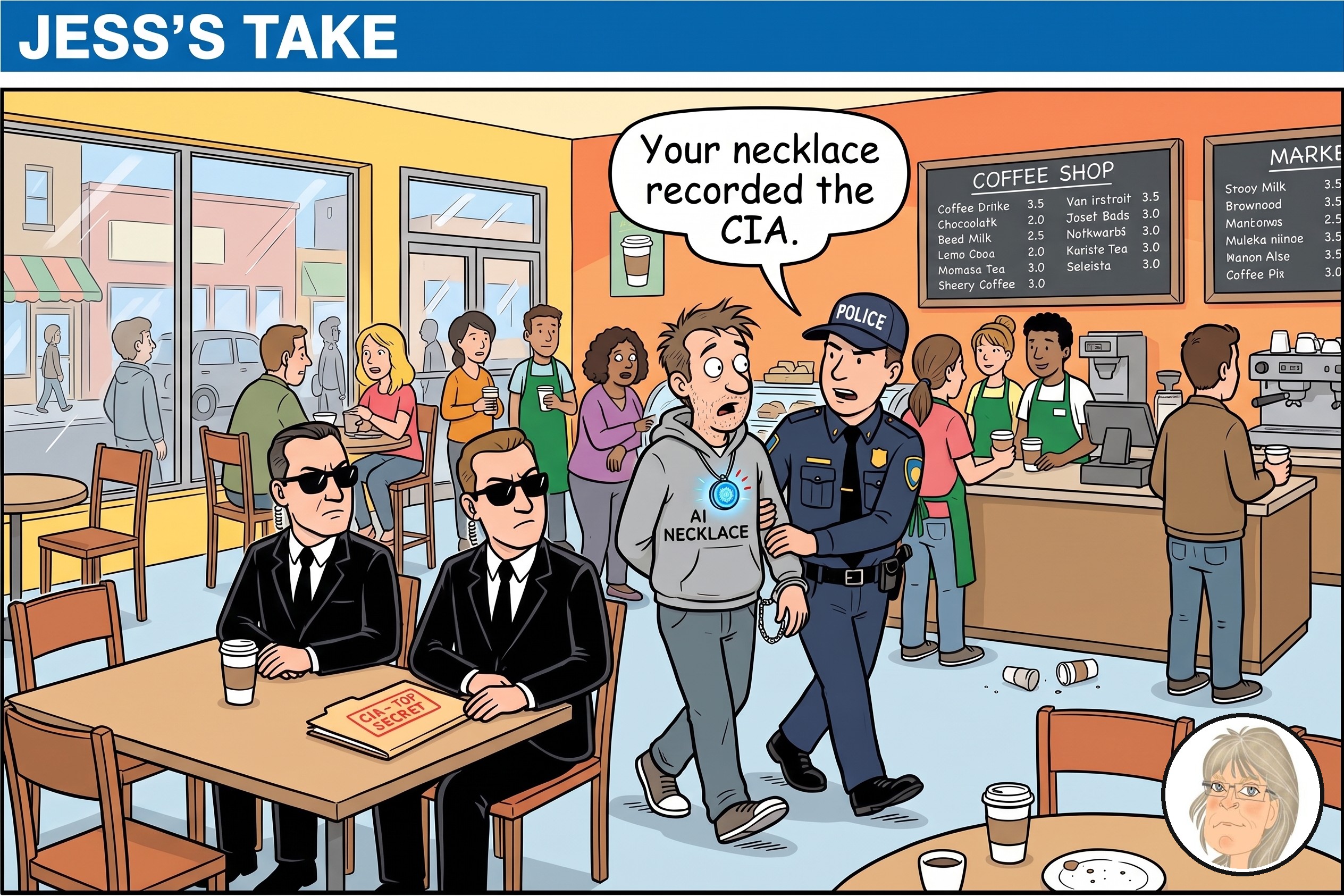 Jess’s Take, the editorial cartoon for Conversational AI Watch Issue #190.