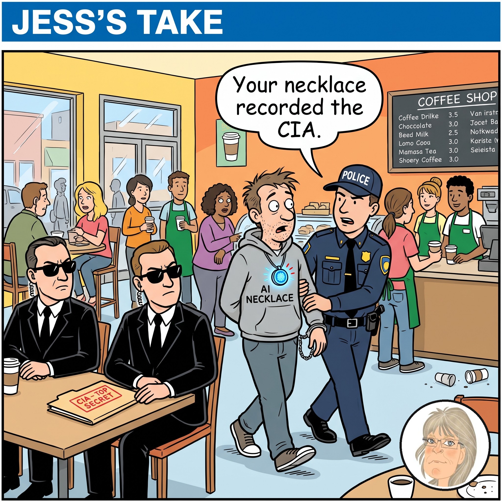 Jess’s Take, the editorial cartoon for Conversational AI Watch Issue #190.