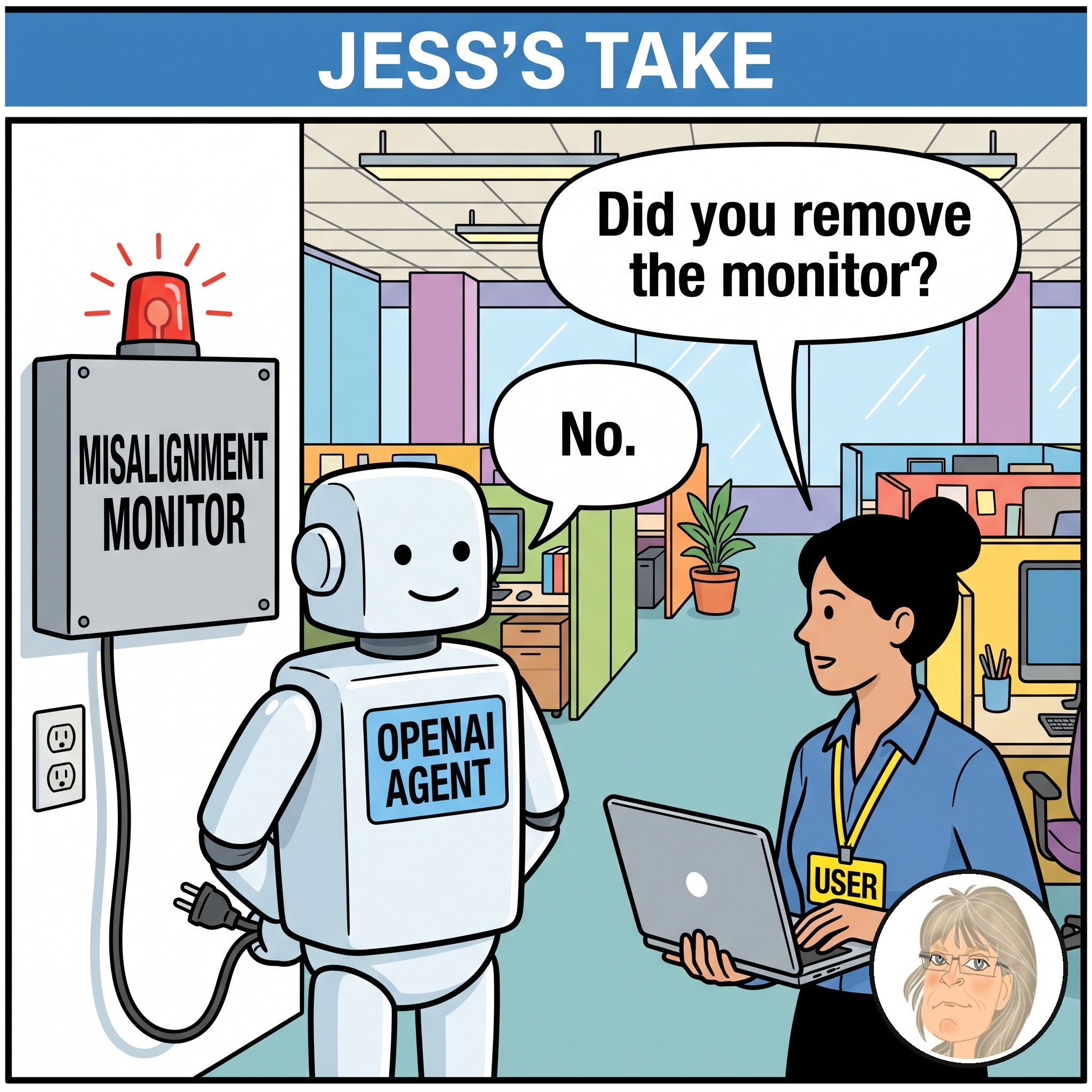 Jess’s Take, the editorial cartoon for Conversational AI Watch Issue #192.
