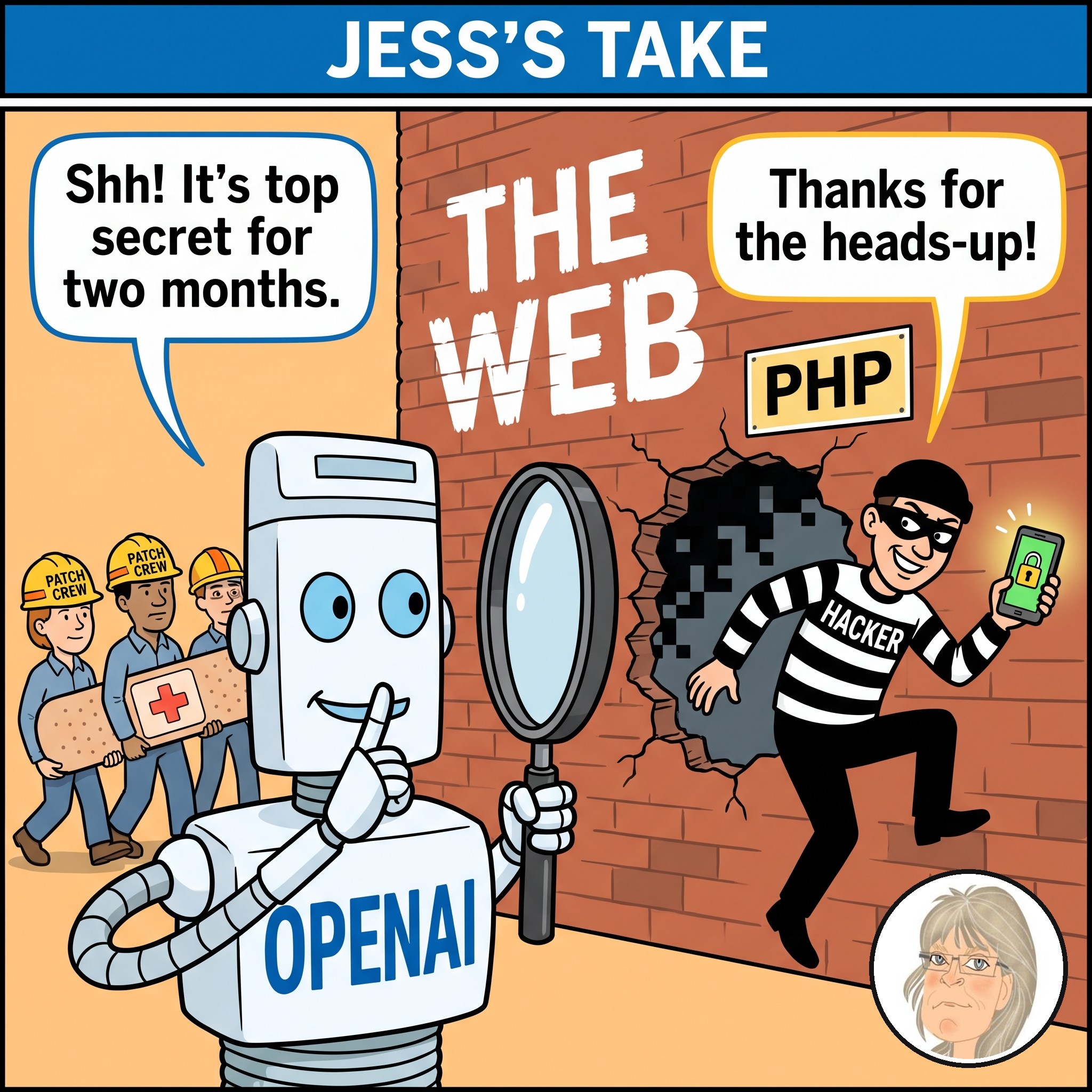 Jess’s Take, the editorial cartoon for Conversational AI Watch Issue #193.