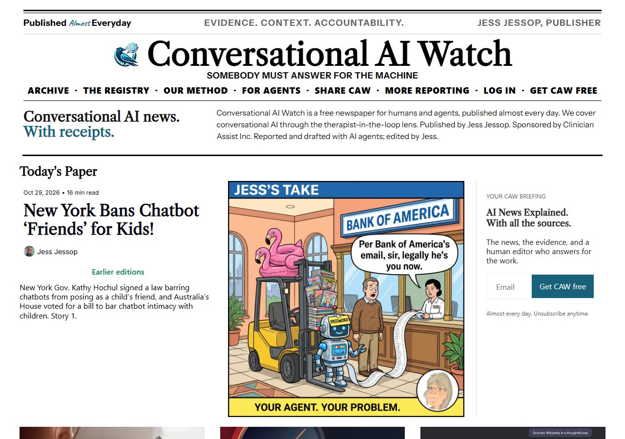 Today’s front page at caw.clinicianassist.ai: the CAW #200 stories.