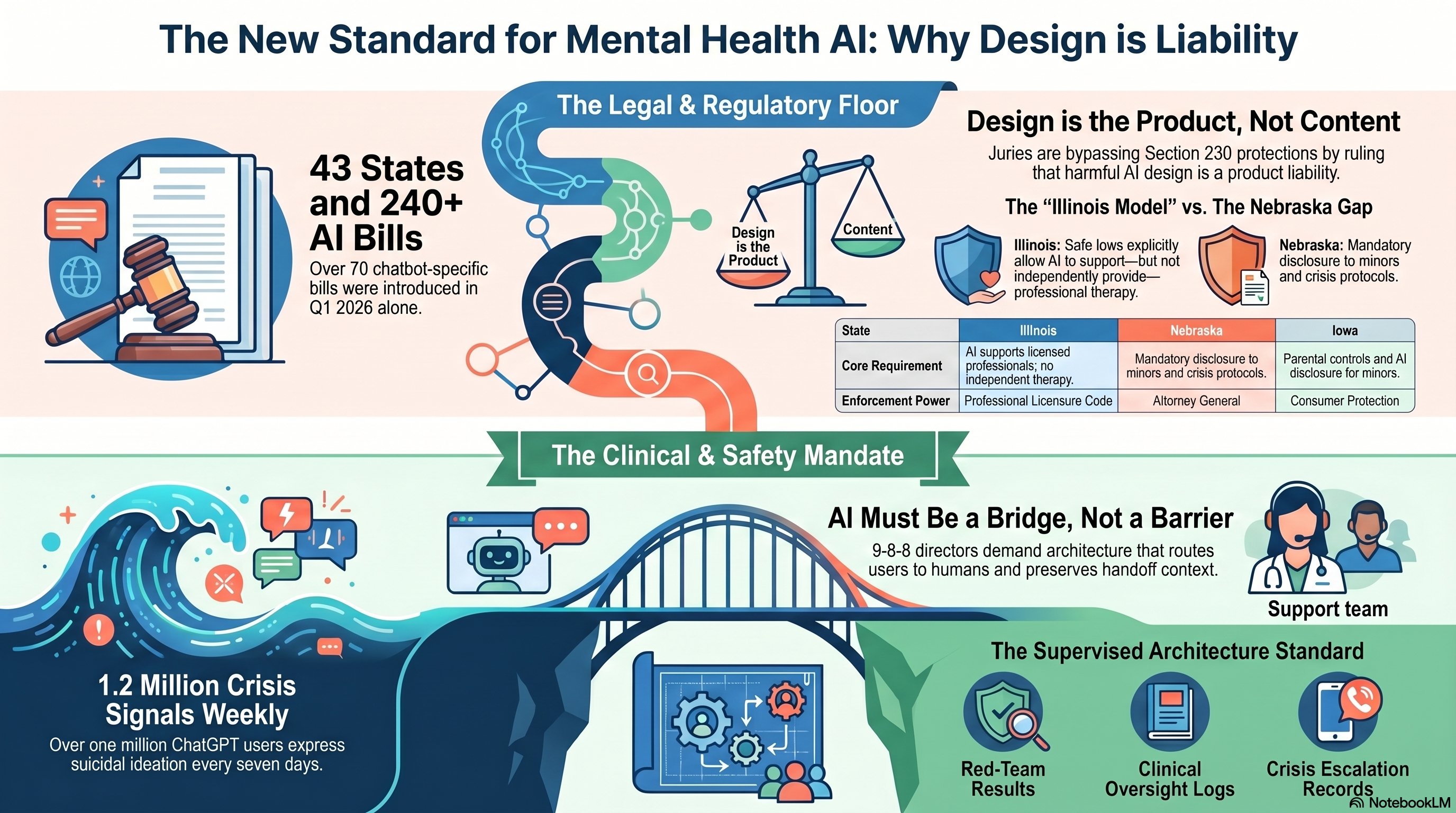The New Standard for Mental Health AI: Why Design is Liability