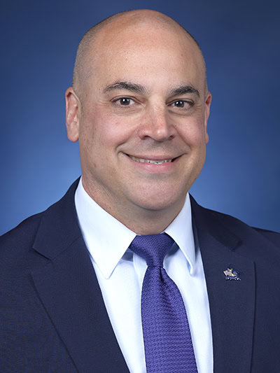 Official portrait of Pennsylvania Attorney General Dave Sunday, Republican Navy veteran prosecutor sworn in January 2025.